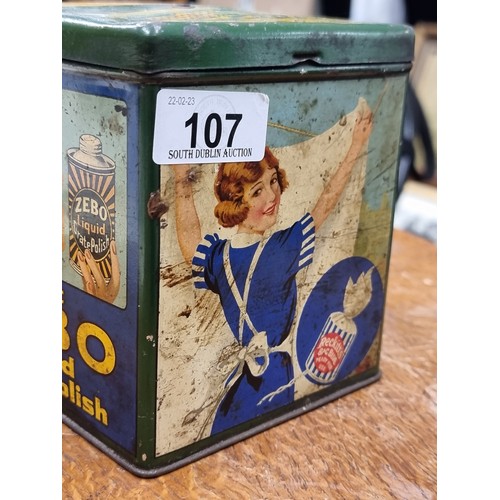 107 - Star lot : A fabulous 100% original Reckitt's (IRELAND) Ltd string box. This wonderful example has a... 