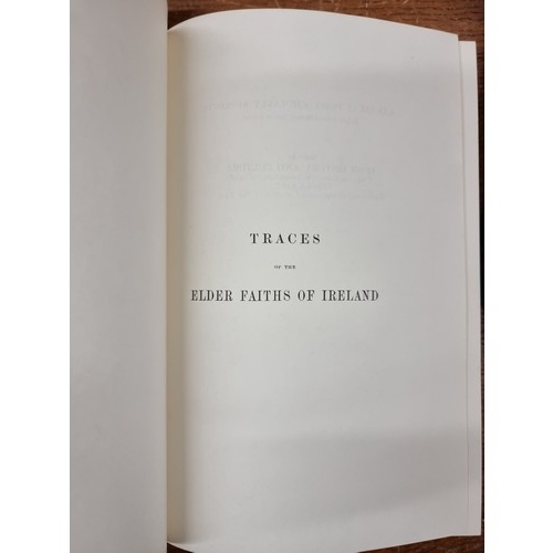 210 - Two vintage hardback books comprising of volume I and II of 'Traces of the Elder Faiths of Ireland' ... 