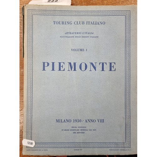 222 - Two great Italian books including an antique edition titled 