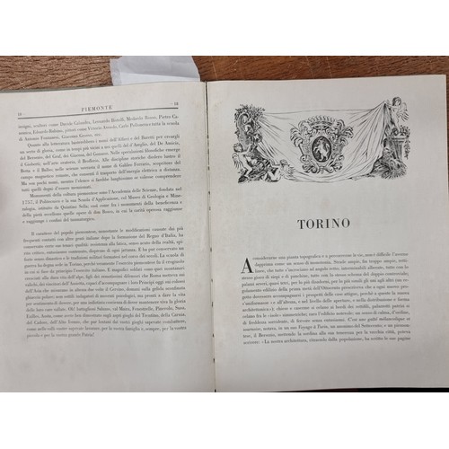222 - Two great Italian books including an antique edition titled 