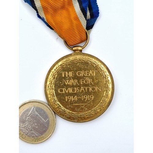 655 - A Great War medal for civilisation dated 1914/19 presented to Lt. W. Cooper, together with original ... 