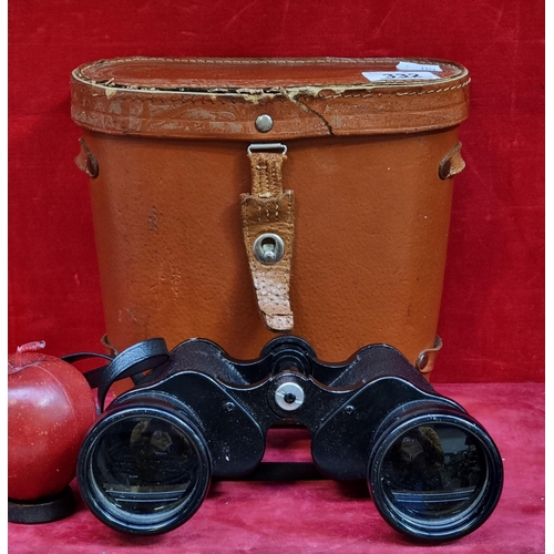 332 - A pair of vintage Horizon Precision hard coated 16 x 50 field binoculars. Model number: 115899. With... 