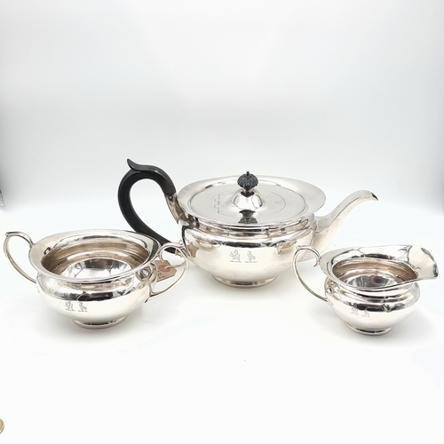 501 - Super Star Lot: A brilliant and rare antique Irish silver three piece tea set by Thomas West of Dubl... 