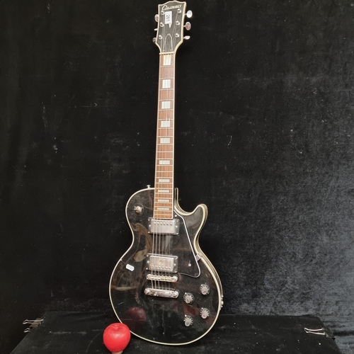 261 - A handsome 1970s Japanese made electric guitar by Columbus in the Les Paul series. Featuring a black... 