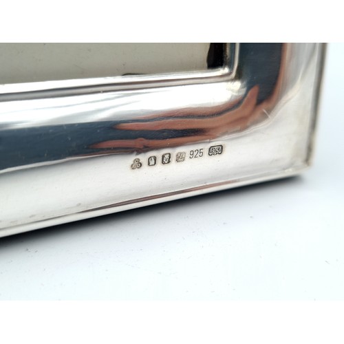 502 - A fine example of an Irish silver glazed photo frame. Hallmarked Dublin, circa 1999. The following l... 