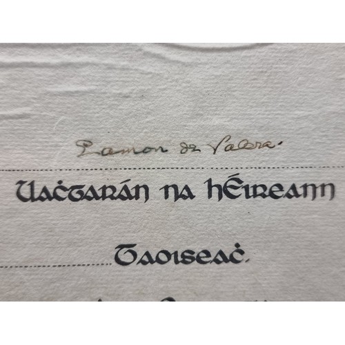 87 - A vintage certificate addressed to Padraig Ó Ciardha commending him for his bravery in the position ... 