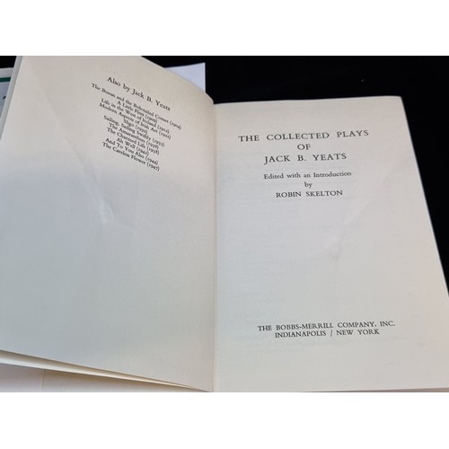 168 - Two hardback books covering the work of Jack B Yeats (1871-1957). Including ''The Collected Plays of... 