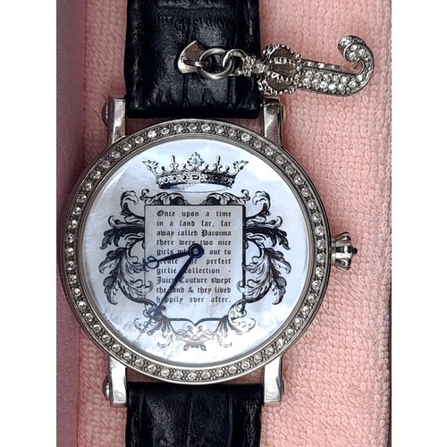 49 - Two original  items by Juicy Couture, consisting of a wrist watch with the initialled 
