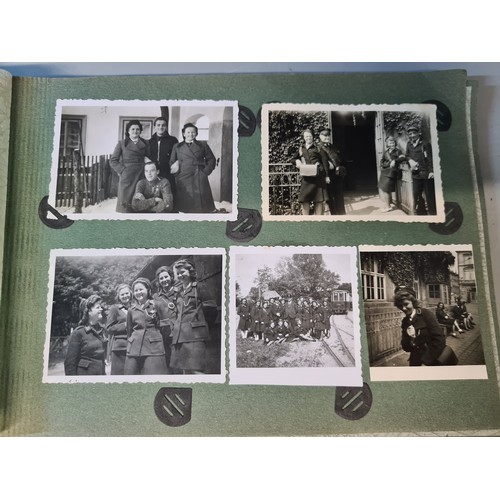 160 - A genuine vintage German photo album - depicting women in the German Girl's League under the banner ... 