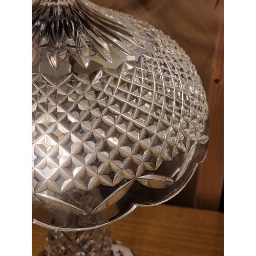 152 - Star Lot - A fabulous pair of Waterford Crystal table lamps in the Achillbeg Hurricane series. H47.5... 