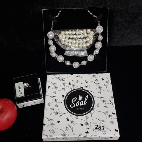 Three pieces of high quality costume jewellery from the brand Soul