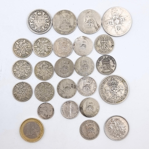 529 - A large and quality collection of United Kingdom Sterling  silver coinage. Together with a Kruger Ge... 