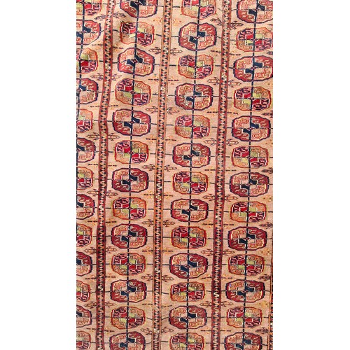 659 - Star lot : A spectacular vintage hand knotted rug boasting an intricate geometric pattern in vibrant... 