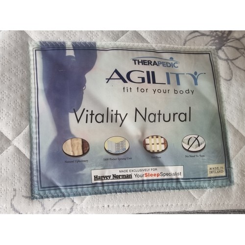 680 - A brand new 3ft Vitality Natural 1600 Pocket Sprung mattress. A high quality piece in original seale... 