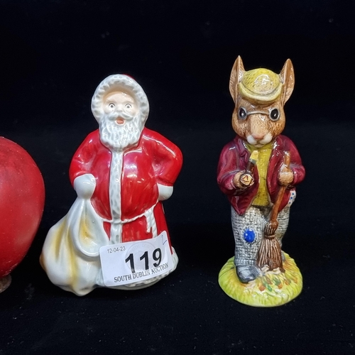 119 - A Goebel W Germany Santa Clause example and a Royal Daulton 'Mister Bunnykins' example dating to 197... 