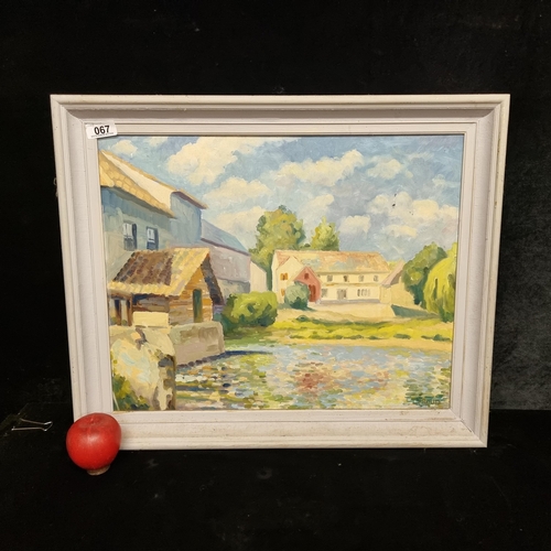 67 - Star Lot: A wonderful original oil on board painting by the Irish artist Liam Proud (b.1920-d.1995) ... 