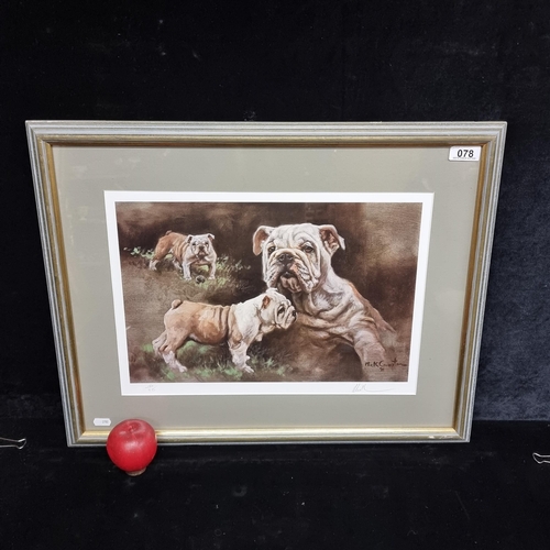 78 - A hand-signed limited edition (156/850) print of an artwork originally by Mick Cawston dating to 199... 