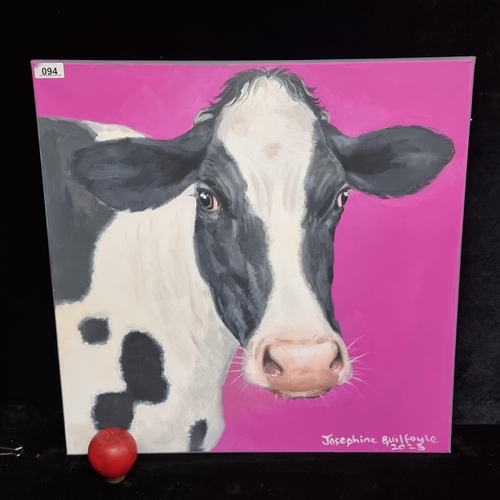 94 - A lovely original acrylic on board painting titled 
