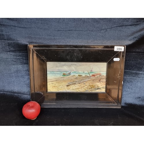 86 - An antique original watercolour on paper painting by the artist John F. Supple. Showing abandoned ro... 