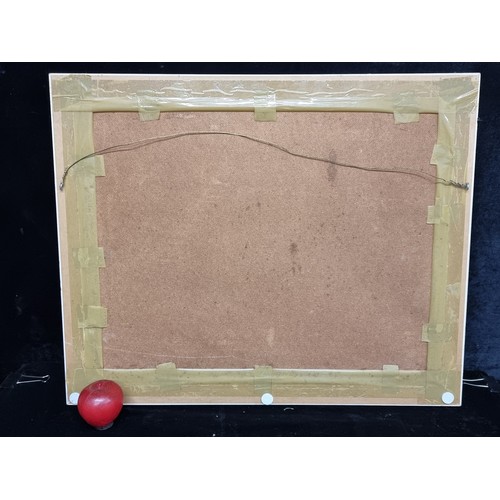 69 - Star Lot : A wonderfully dynamic original oil on canvas board painting displaying an interior settin... 