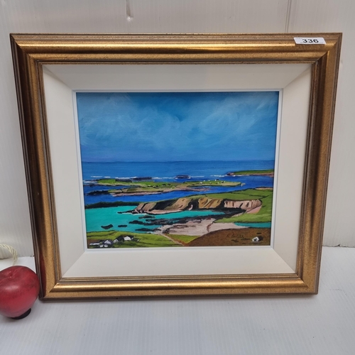 336 - A stunning original oil on canvas painting signed R. Cahill featuring an endlessly vibrant and strik... 