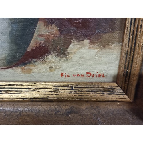 118 - Star Lot : A fabulous original oil on canvas painting by the artist Sofia Theodora Van Driel (b.1899... 