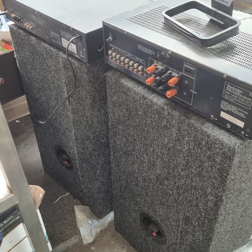 995 - Two large sound systems including a Technics Stereo integrated amplifier (SU-VZ320) and a Marantz FM... 