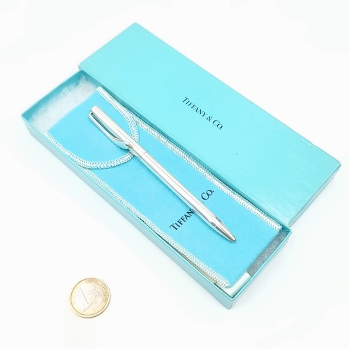 1 - Star Lot: A fine example of a genuine Tiffany & Co sterling silver (stamped 925) ball point pen, by ... 