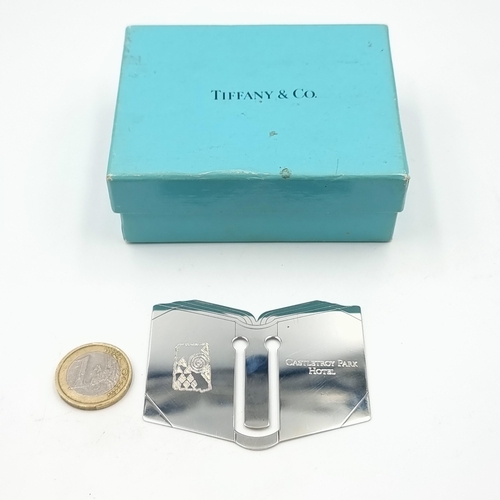2 - An original custom made sterling silver presentation book mark, by the acclaimed Tiffany & Co. This ... 