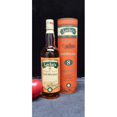 265 - A 70cl sealed bottle of Locke's single malt Irish Whiskey, aged in oak casks and specially selected.... 