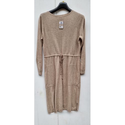 320 - A fabulous Paul Costelloe Living ladies cashmere blend drawstring dress with pockets and long sleeve... 