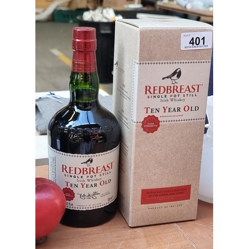 401 - Star Lot A sealed 70cl bottle of limited edition (batch one) Redbreast Single Pot Still Ten Year Old... 