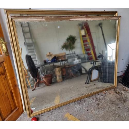 746 - Star Lot : A magnificent very large mantle mirror housed in a wonderful gold gilt frame. The bottom ... 