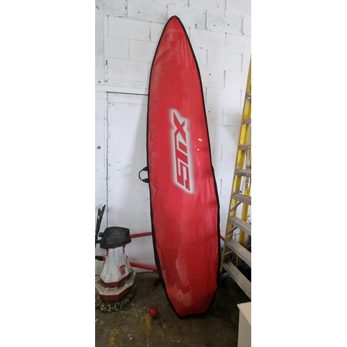 902 - Star lot : A  high quality Jimmy Styks wind Surf  board with branded case. These high quality boards... 