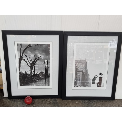 921 - Two limited edition prints (74/200 and 90/200) by the Irish artist Conor Langton. Both featuring mus... 