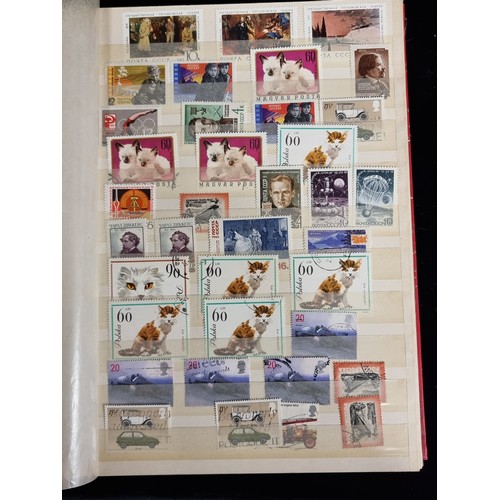 224 - A large collection of vintage postage stamps of Russian and worldwide origin including examples comm... 