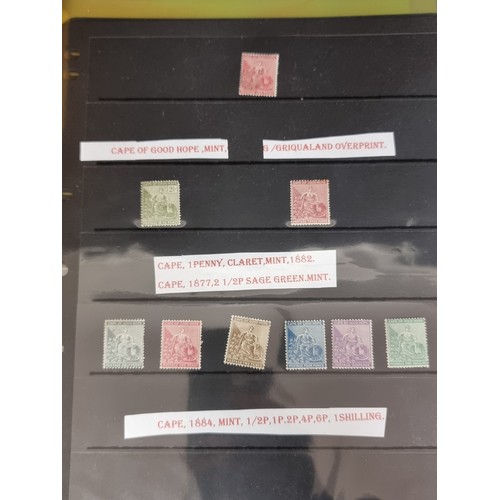 227 - A collection of high catalogue value postage stamps from South Africa and surrounding provinces incl... 