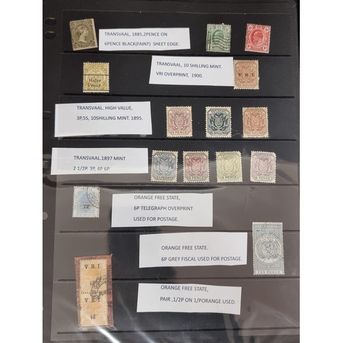 227 - A collection of high catalogue value postage stamps from South Africa and surrounding provinces incl... 