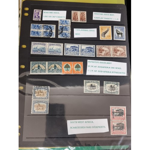 227 - A collection of high catalogue value postage stamps from South Africa and surrounding provinces incl... 