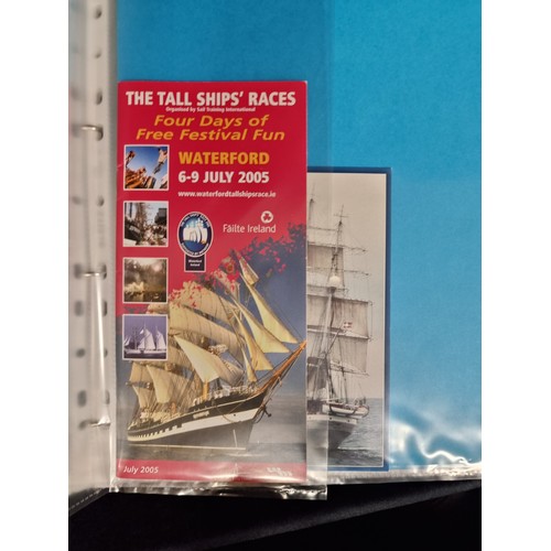 229 - A collection of postage stamps featuring images of tall ships and Irish mariners. A collection of sp... 