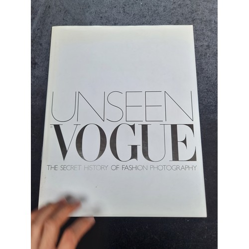 285 - Three large hardback books of fashion interest including 'Unseen Vogue', 'Fashion the Century of the... 