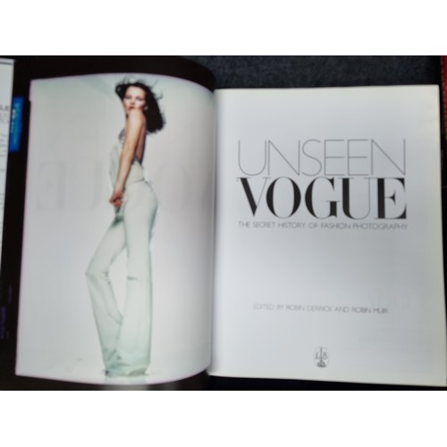 285 - Three large hardback books of fashion interest including 'Unseen Vogue', 'Fashion the Century of the... 