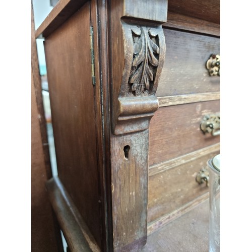 495 - Star Lot : A fabulous late 19th century writer's bureau made by James Simpson Glasgow, with eight pu... 