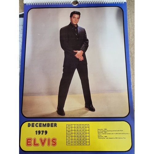 774 - A complete and  genuine vintage Elvis calendar for the year 1979. This great large scale calendar fe... 