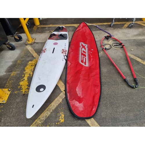 902 - Star lot : A  high quality Jimmy Styks wind Surf  board with branded case. These high quality boards... 