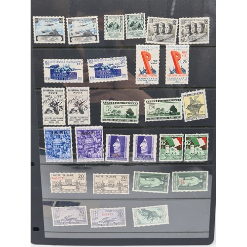 39 - A large collection of Italian stamps, all of which are unfranked examples. Of high interest, is a ra... 