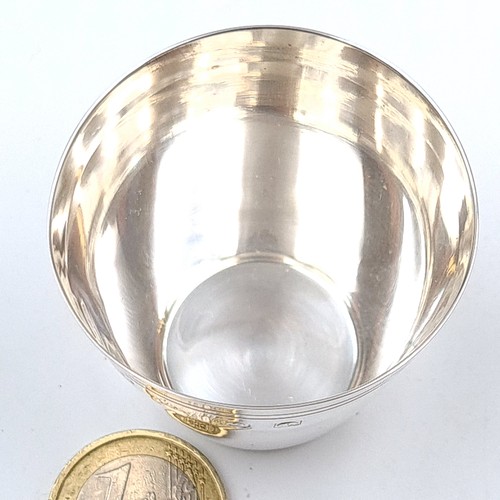 47 - An Hibernian Irish silver spirit measure. Hallmarked Dublin, by the makers 