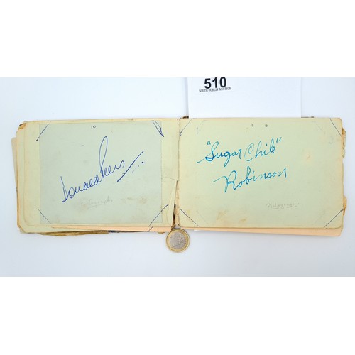 510 - Star Lot : A fabulous  collection of autographs from stars preforming at the Hippodrome Theatre in C... 