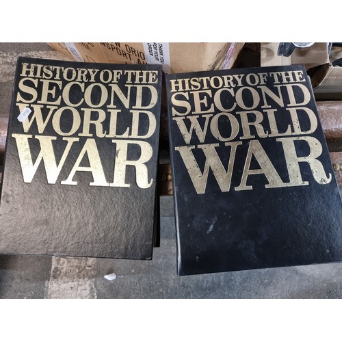 289 - A box containing eight books of 'History of the Second World War' by Purnell dating to c.1973. Inclu... 