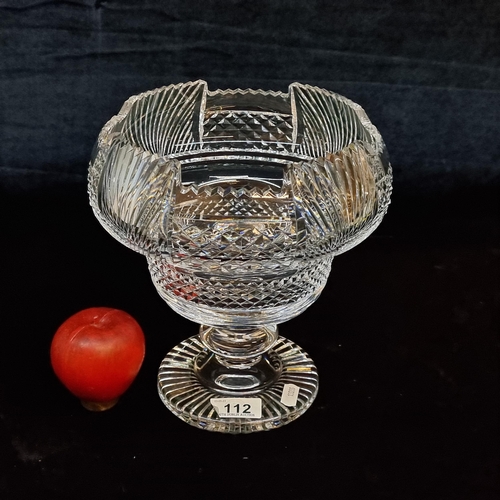 112 - Star Lot - A beautiful limited edition Waterford Crystal footed centre-piece bowl in the Museum desi... 